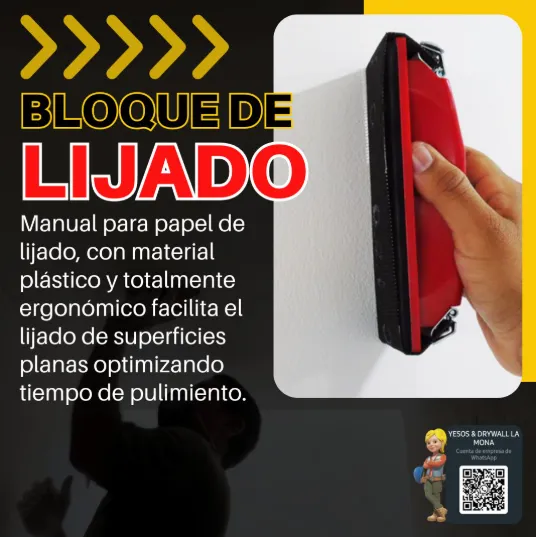 BLOQUE DE LIJADO ROJO