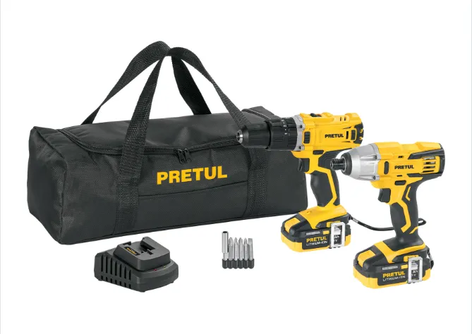 Combo rotomartillo/dest + dest/impacto, 20V, PRETUL