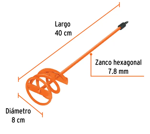 Revolvedor de pintura, 100mm de diámetro, TRUPER