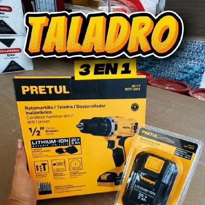TALADRO ROTOMARTILLO ½ PRETUL
