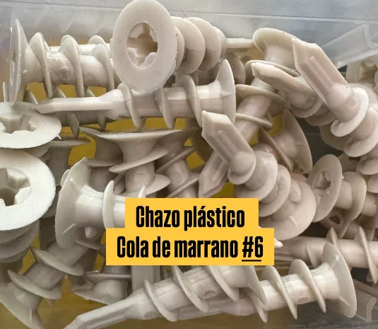 CHAZO PLASTICO COLA DE MARRANO #6