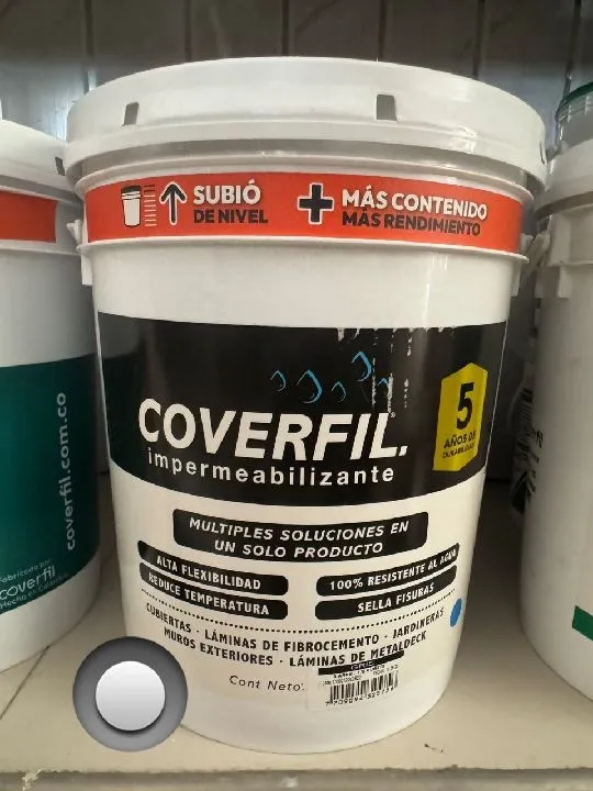 IMPERMEABILIZANTE BALDE GRIS COVERFIL