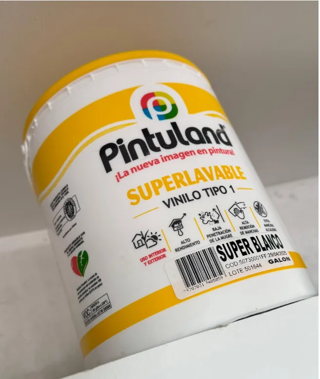 PINTULAND GALON PINTURA SUPERLAVABLE T1 (EXTERIOR) BLANCO