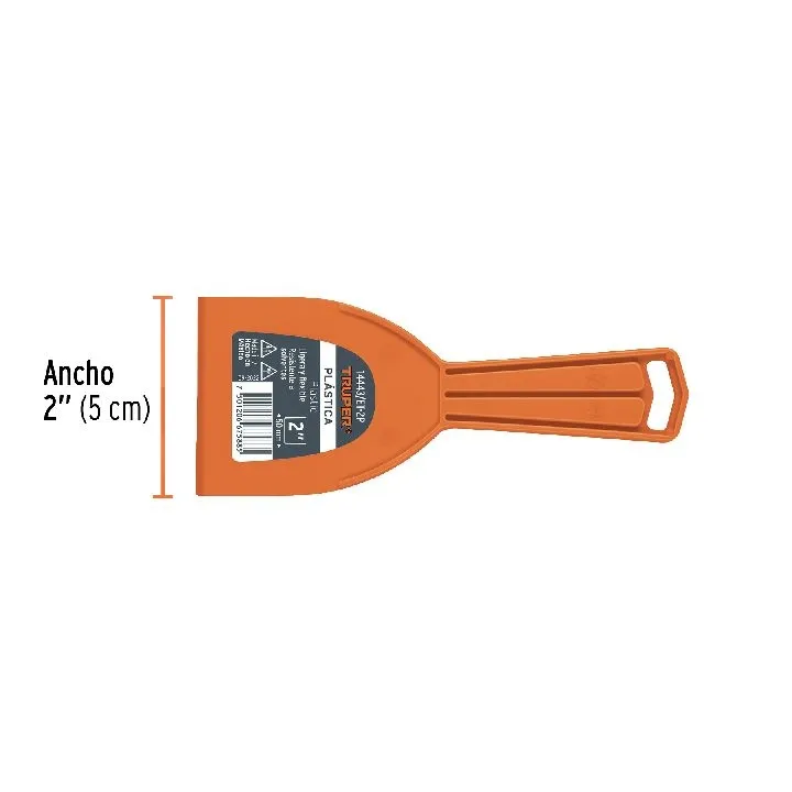 Espátula plástica de 2", TRUPER