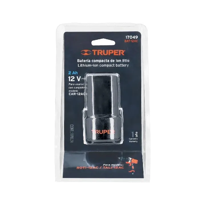 Batería ion litio, 12V, para ROTI-12AC y TALI-12AC