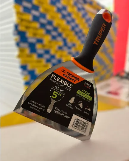 Espátula flexible 5" acero inoxidable, Comfort Grip, EXPERT