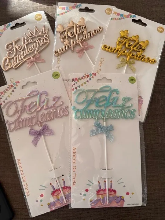 FELIZ CUMPLEAÑOS PLASTICO