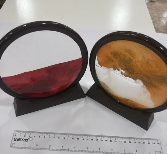 RELOJ DE ARENA PARA DECORACION DE ESCRITORIO OFICINA