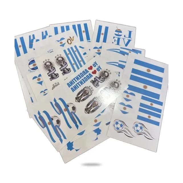 STICKER TATTOOS DE ARGENTINA X12 planchas
