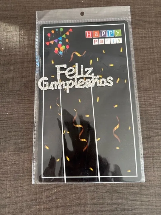 FELIZ CUMPLEAÑOS METALIZADO