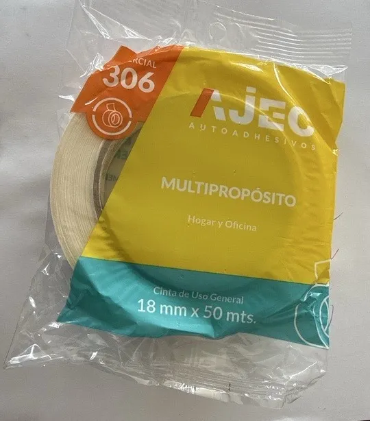 CINTA DE PAPEL AUTOADHESIVO 18mm x 50 metros