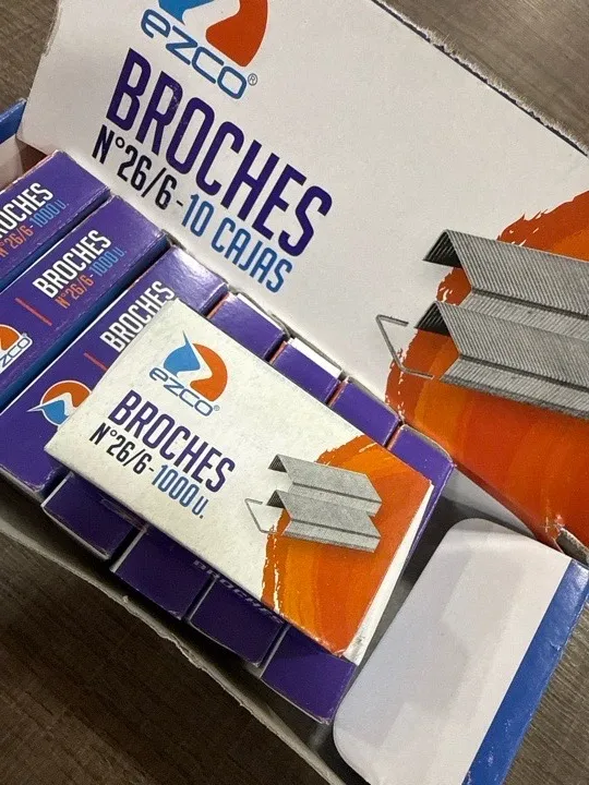 BROCHES N 26/6 Para abrochadoras  EZCO