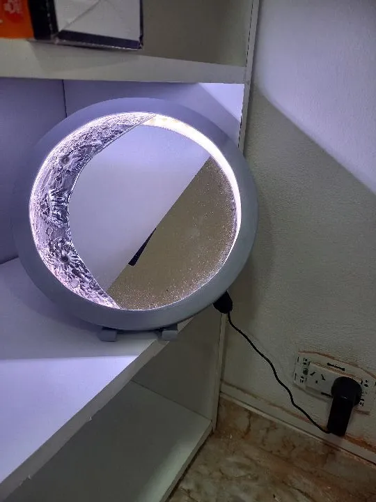 ESPEJO LUNA CON BASE 30CM APROX