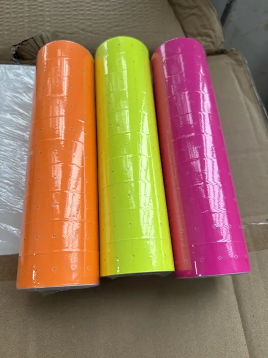 ROLLO PARA ETIQUETADORA FLUO x1 Rollo