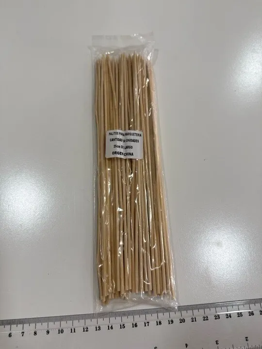 PALITOS BROCHETTES DE MADERA BAMBÚ X50 UNIDADES LARGOS