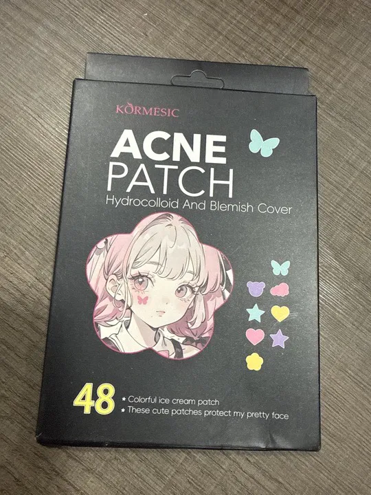Parches x48 para acne con formas y color