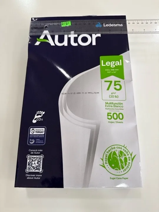 RESMA OFICIO AUTOR 70g Ledesma 500 hojas