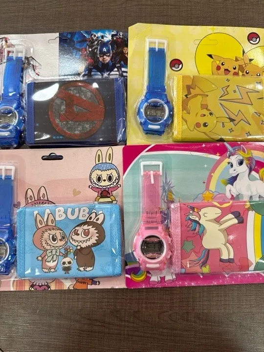BILLETERAS CON REJOJ INFANTILES MOTIVOS VARIOS