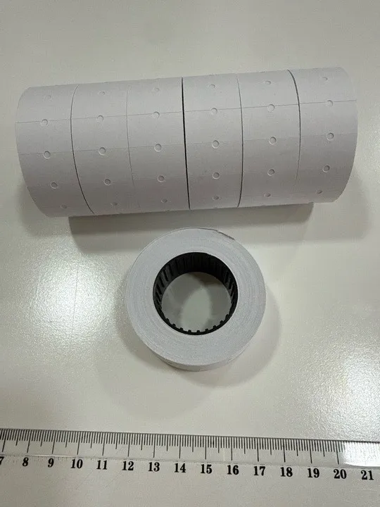 ROLLO blanco PARA ETIQUETADORA PARA PRECIO cinta