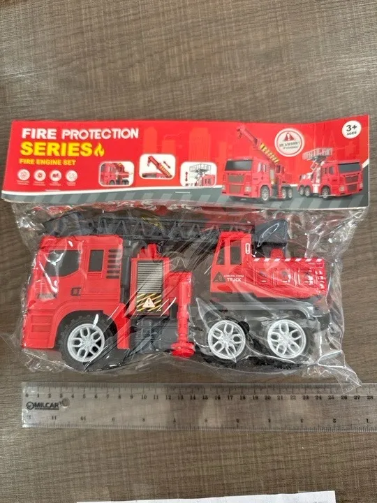 GRUA CAMION ROJO BOMBERO