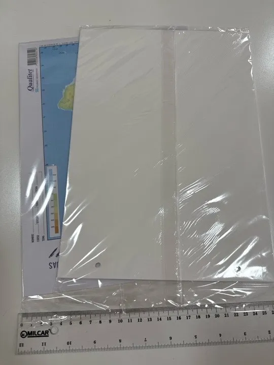 REPUESTO N5 hoja de dibujo x 8 hojas blancas y 1 mapa
