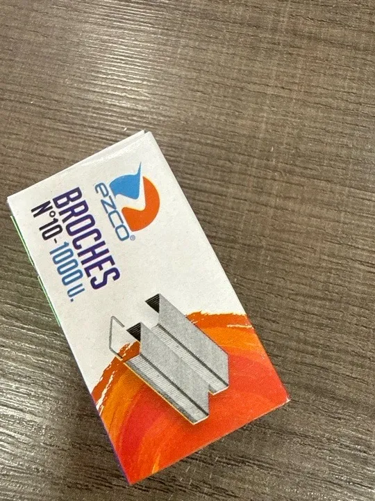 BROCHES N 10 para abrochadora x1000  EZCO
