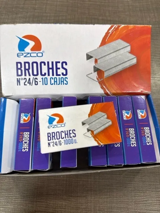 BROCHES N 24/6 Para abrochadoras  x1000u