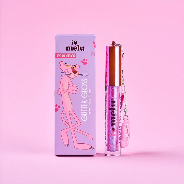 Lip Gloss Glitter Pantera Rosa Melu PINKGLOW