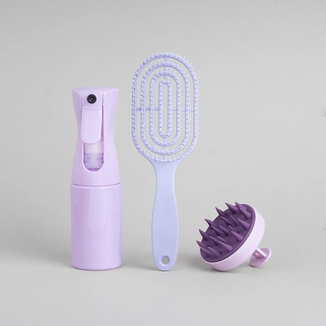Kit Para El Cabello Con Cepilllo - Cepillo Masajeador - Dispensador