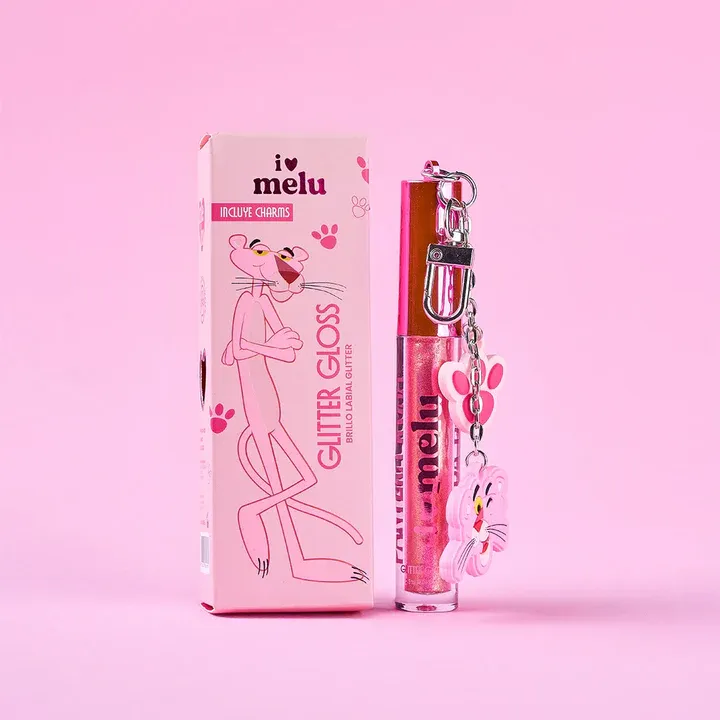 Lip Gloss Glitter Pantera Rosa Melu MISTERYPINK