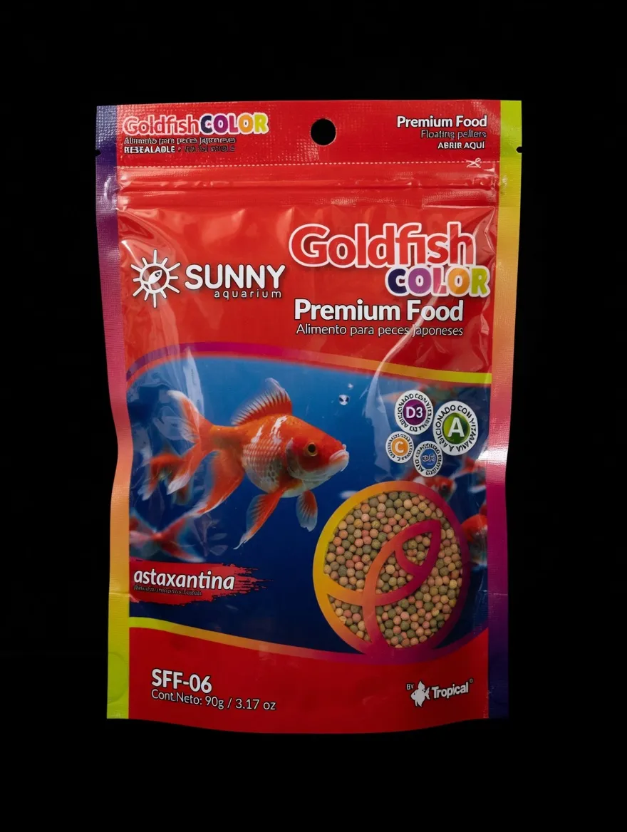 sunny goldfish color premium food