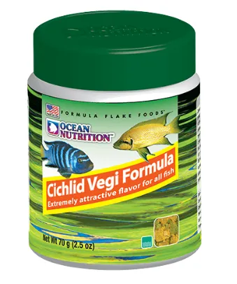 ocean nutrition cichlid vegi flakes 70g