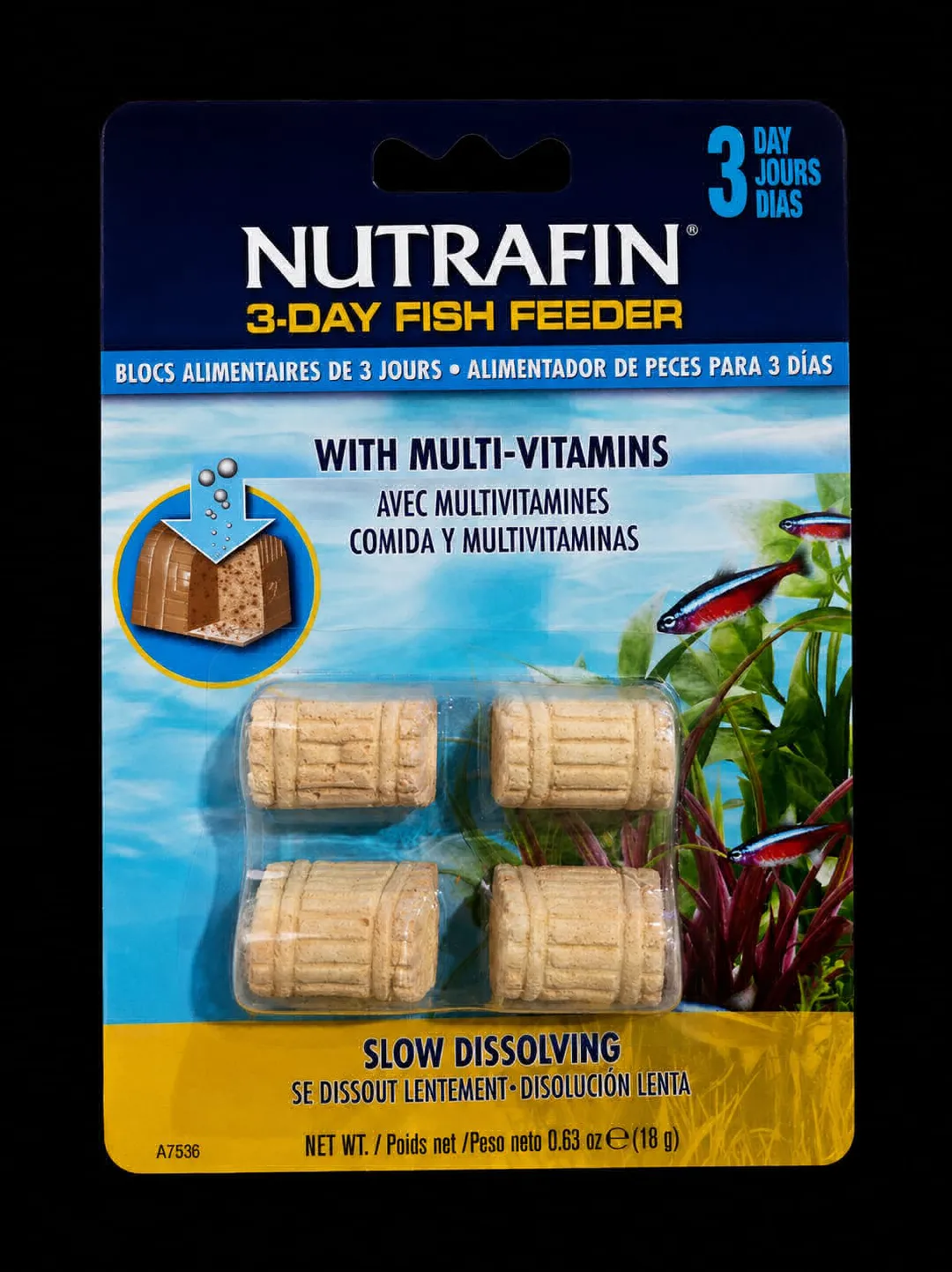 nutrafin 3-day fish feeder