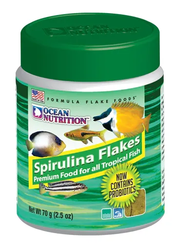 spirulima flakes ocean nutriton 34g