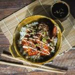 Rice and Fried Korean Chicken