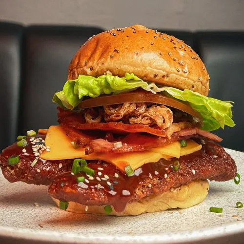 Fried Korean Chicken Burger