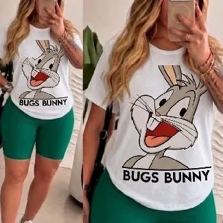 Conjunto bugs Bunny deportivo verde navidad talla unica toda ocasión Bob