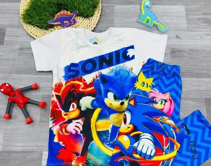 pj04 Pijama niños sonic talla - 4