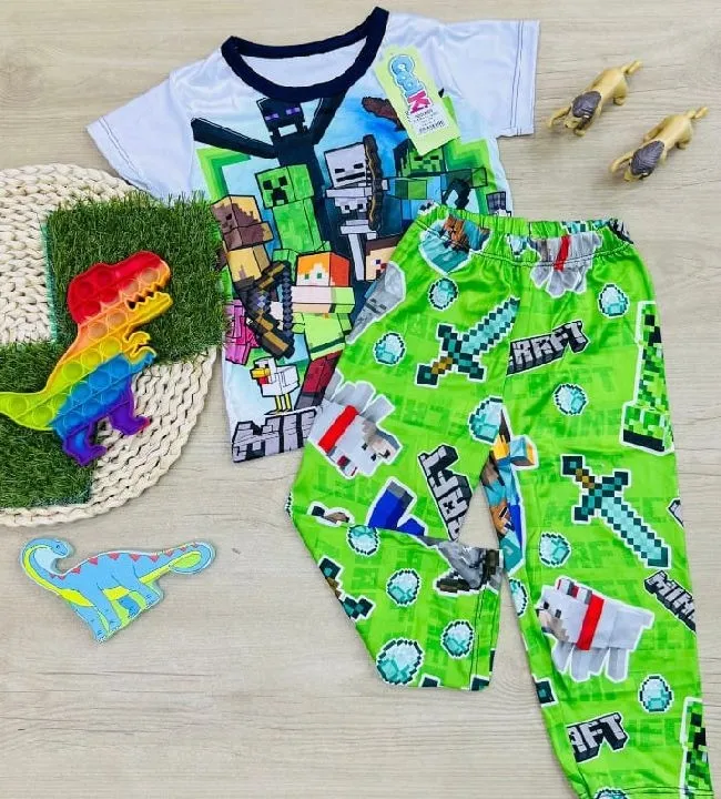 pj04 Pijama niños Minecraft talla - 4