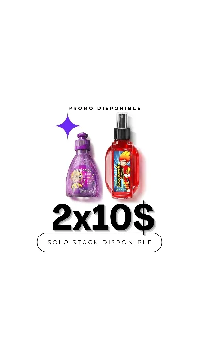2 Colonias de niño/a a 10$ (stock en tienda)