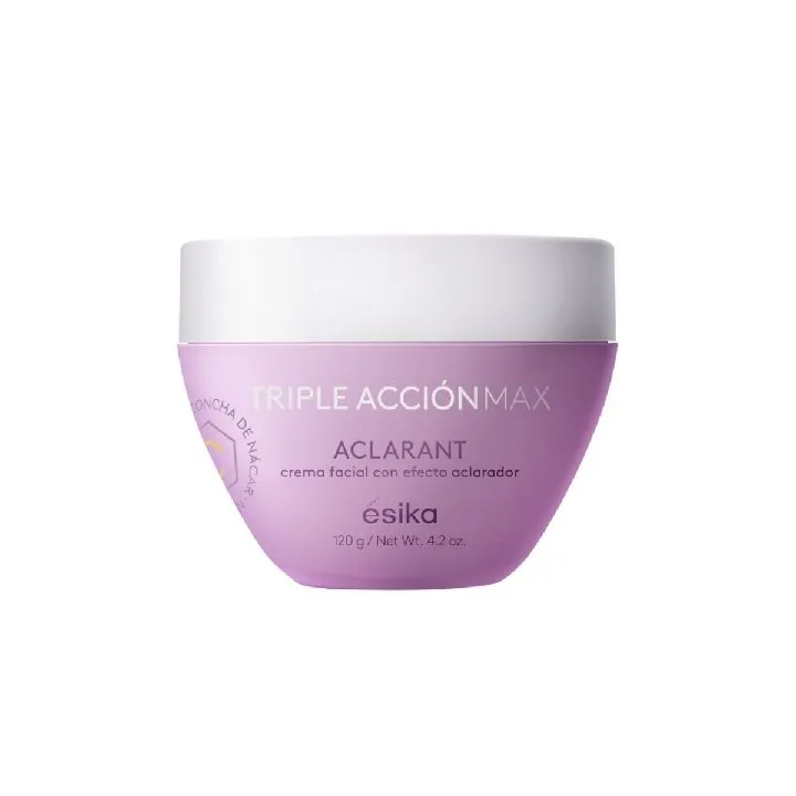 Crema facial con efecto aclarador