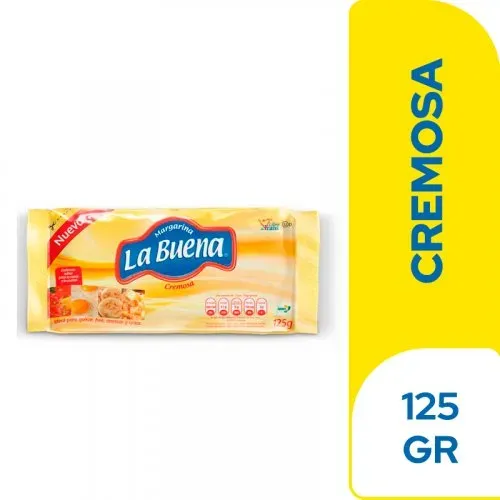 Margarina La Buena cremosa bolsa 125Gr