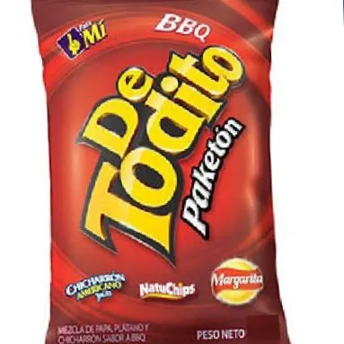 PASABOCAS DETODITO BBQ PAQUETE X 50 GRAMOS