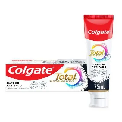 Crema Dental Colgate Total Carbon Activado Tubo 75Ml