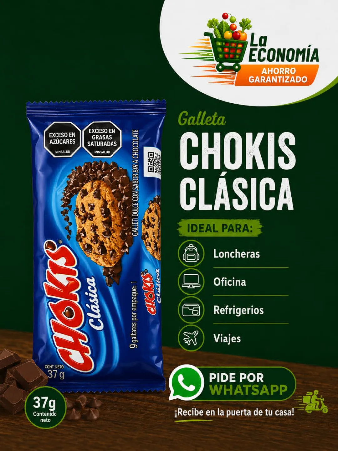 GALLETAS CHOKIS CLASICA X 37G