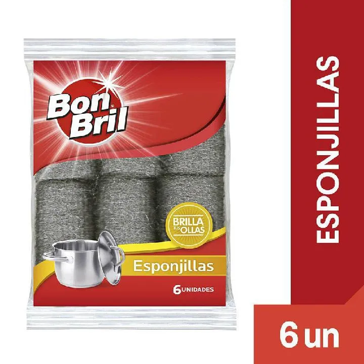 Esponjilla BON BRIL brilla ollas (6 und)