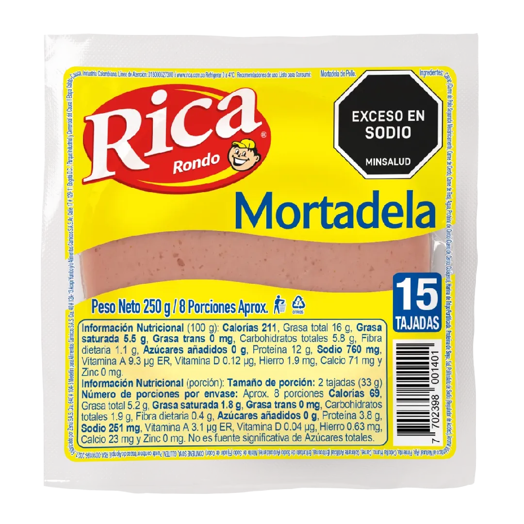 MORTADELA RICA X 250 G