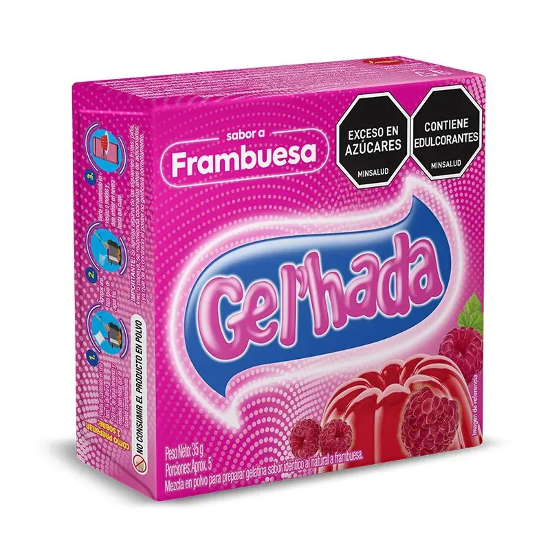 Gelatina GELHADA FRAMBUESA X 35G