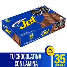 Chocolatina JET leche x 25g