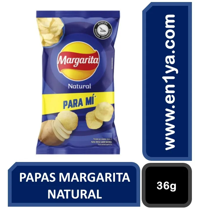 PAPAS MARGARITA NATURAL X36g